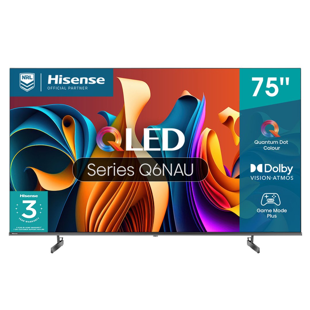 Hisense 75" Series Q6N 4K QLED Smart TV (2024) 75Q6NAU Buy Online