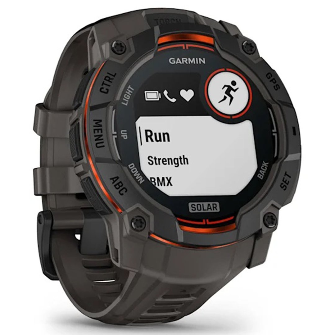 Garmin Instinct 3 - 50 mm, Solar Black with Charcoal Band 010-02935-00