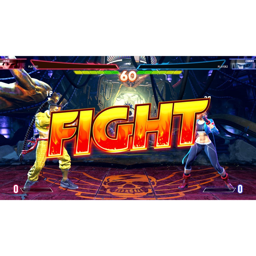Two fighters, Jamie and Cammy, in a Street Fighter 6 match