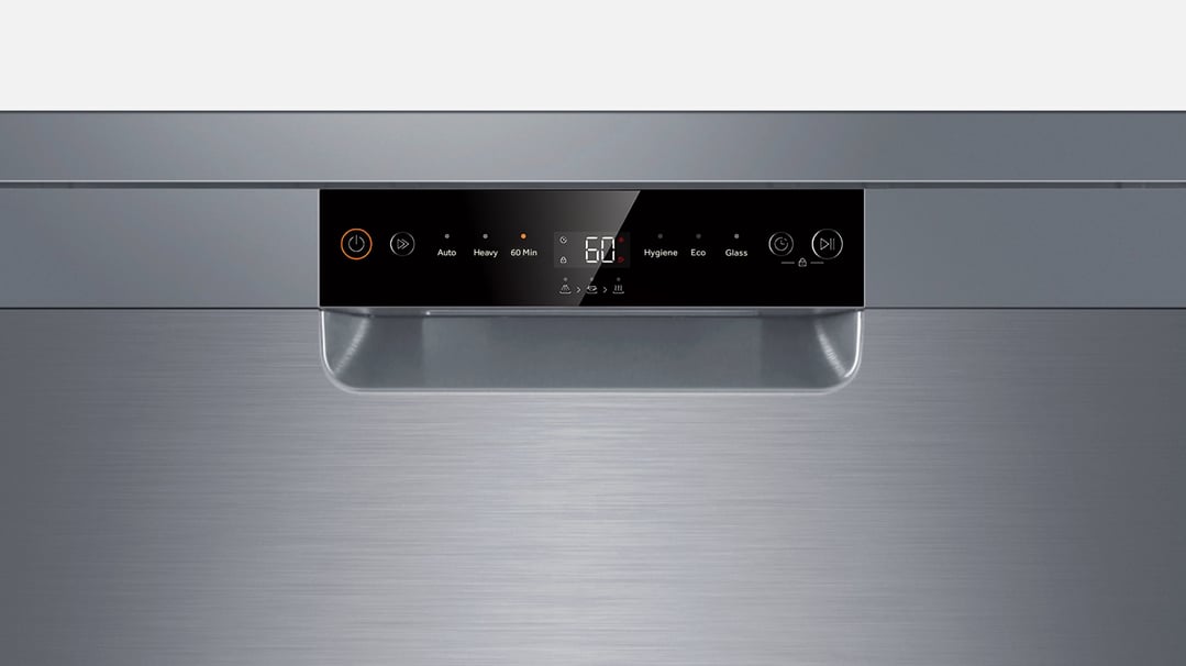 Haier 60cm 300 Series, Freestanding Dishwasher, Stainless Steel HDW13F0S1