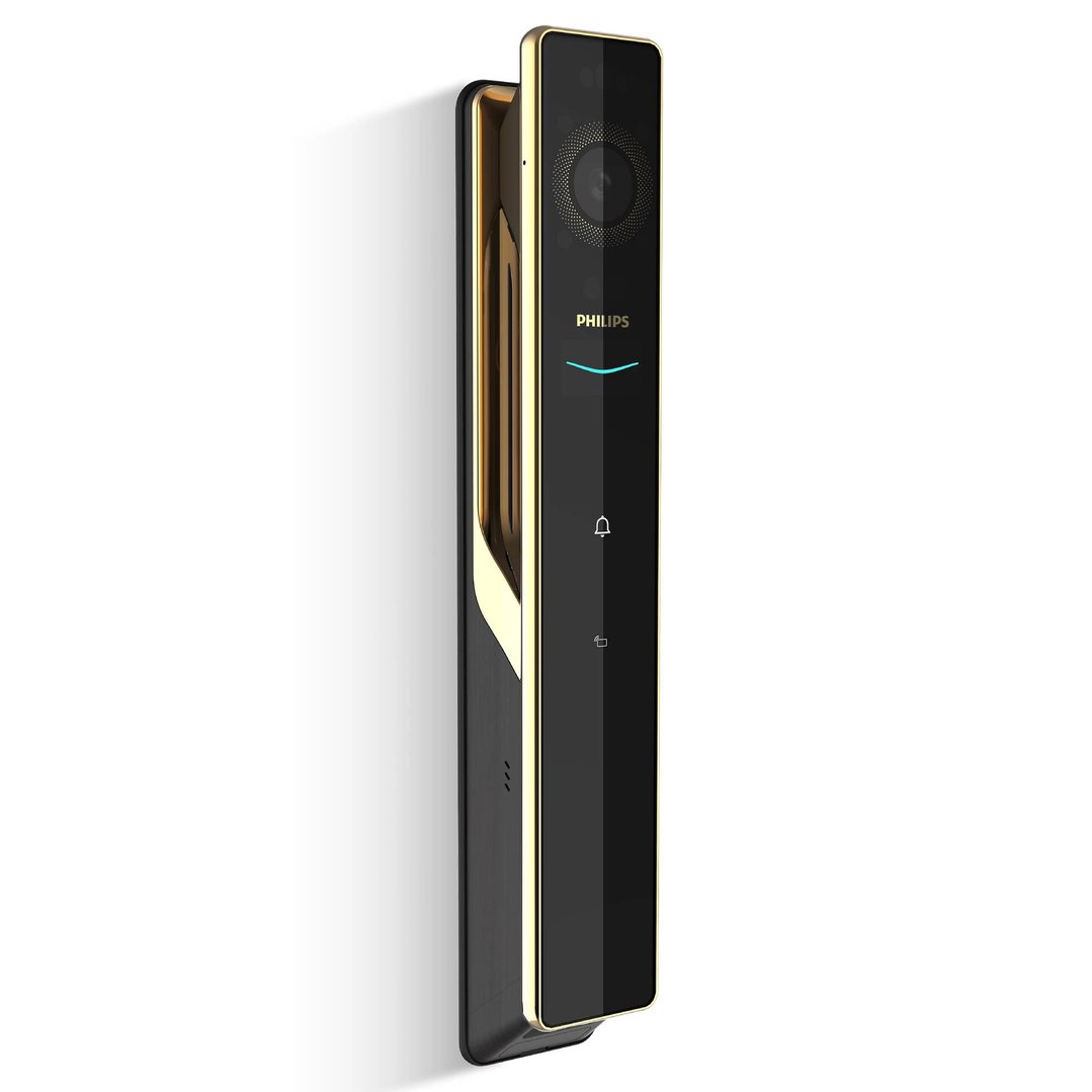 Philips 9000 Series Palm and Face Recognition Smart Lock - Gold DDL902-MFVP-11HWS-G