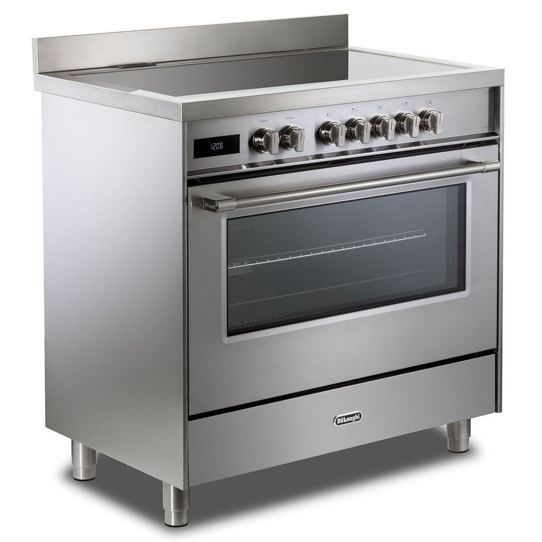 Delonghi 90cm Freestanding Deluxe Induction Cooker - Stainless Steel DEF1407INDSS