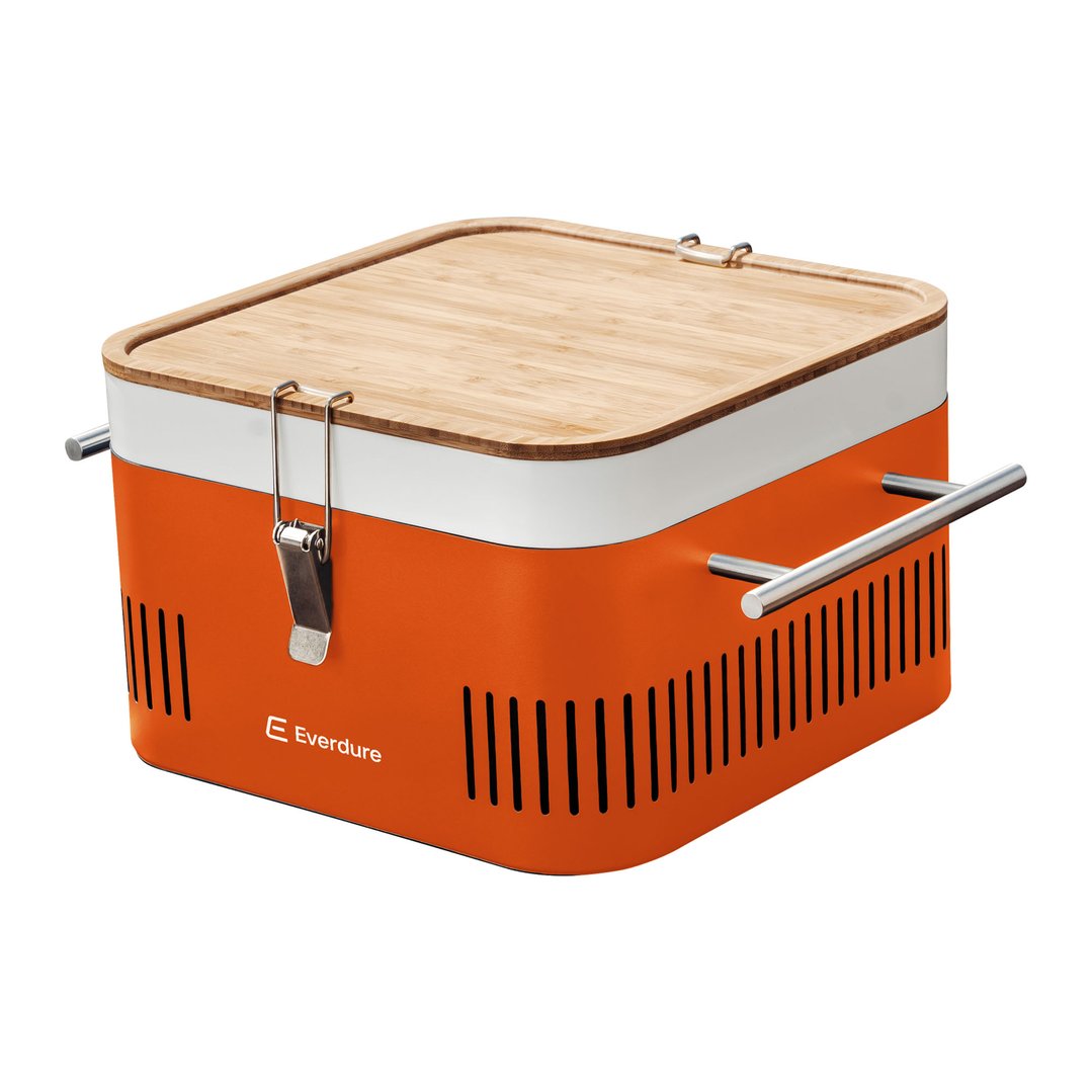 Everdure Portable Charcoal BBQ Orange ECUBEO