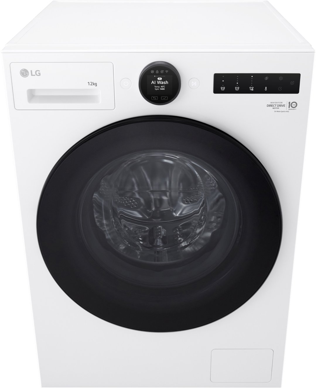 LG 12kg Series 9 Front Load Washer White - Steam+ WX9-1412W