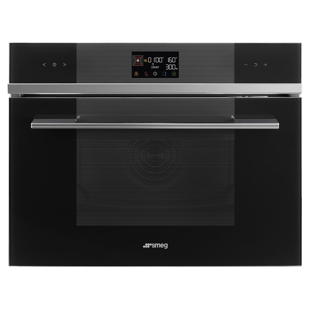 Smeg 45cm Linea Compact Speed Oven Black SOA4102M1N. Buy Online