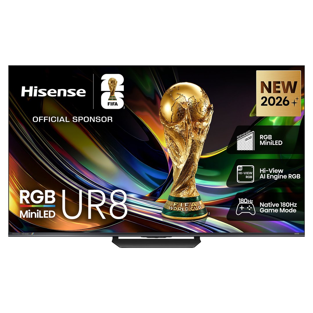Hisense 75" RGB MiniLED UR8S 180Hz 4K Smart AI TV (2026) 75UR8SAU