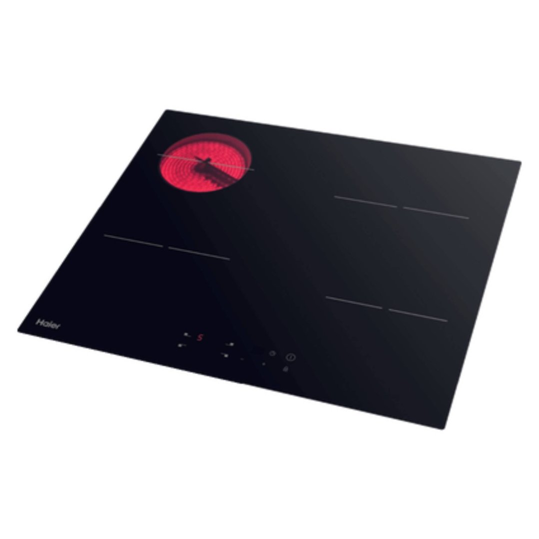 Haier 60cm Electric Cooktop, 4 Zone HCE604TB3