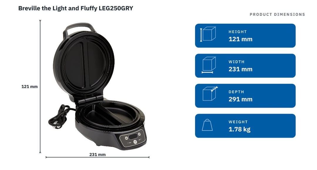 Breville the Light and Fluffy LEG250GRY