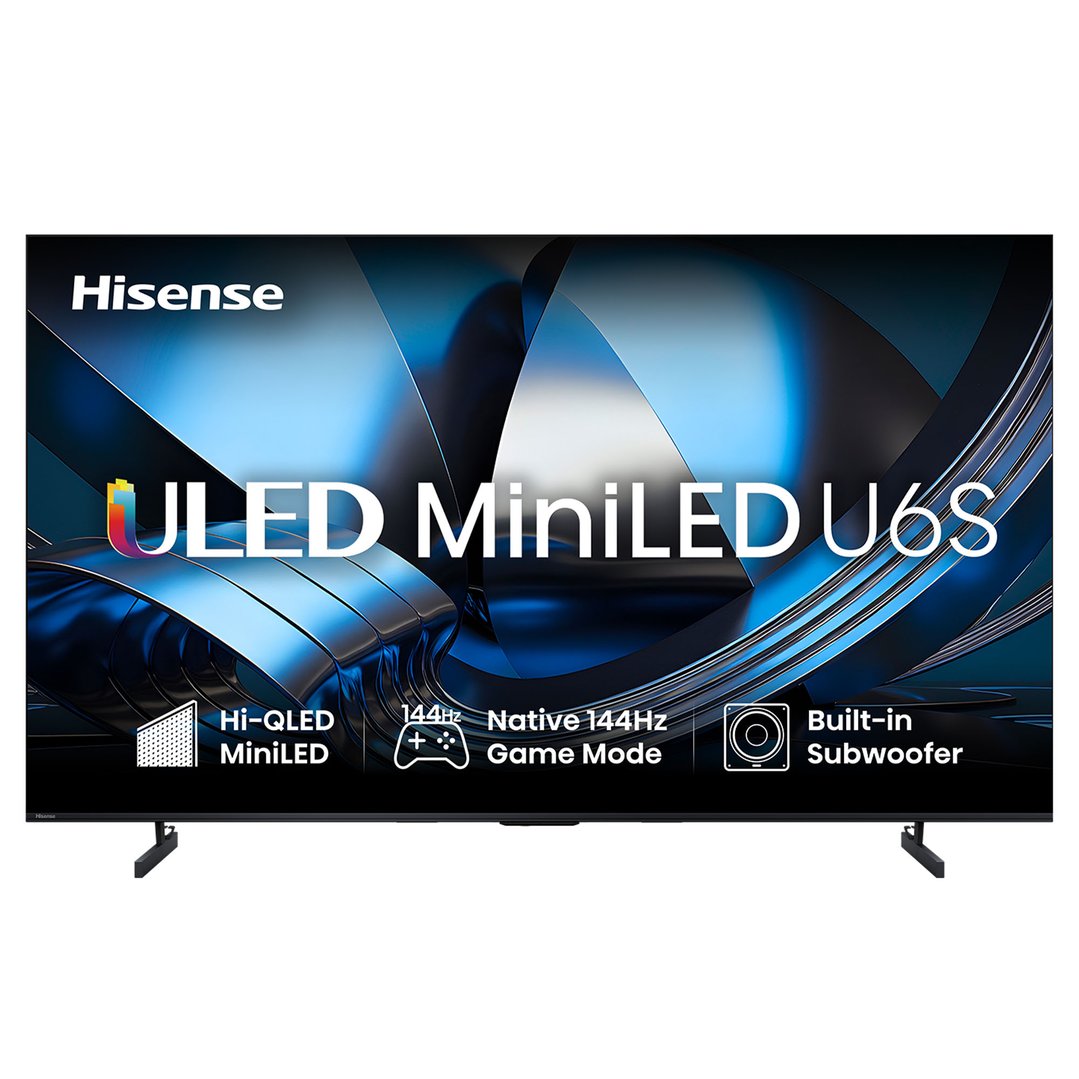 Hisense 50" ULED MiniLED U6S Hi-QLED 144Hz 4K Smart AI TV (2026) 50U6SAU