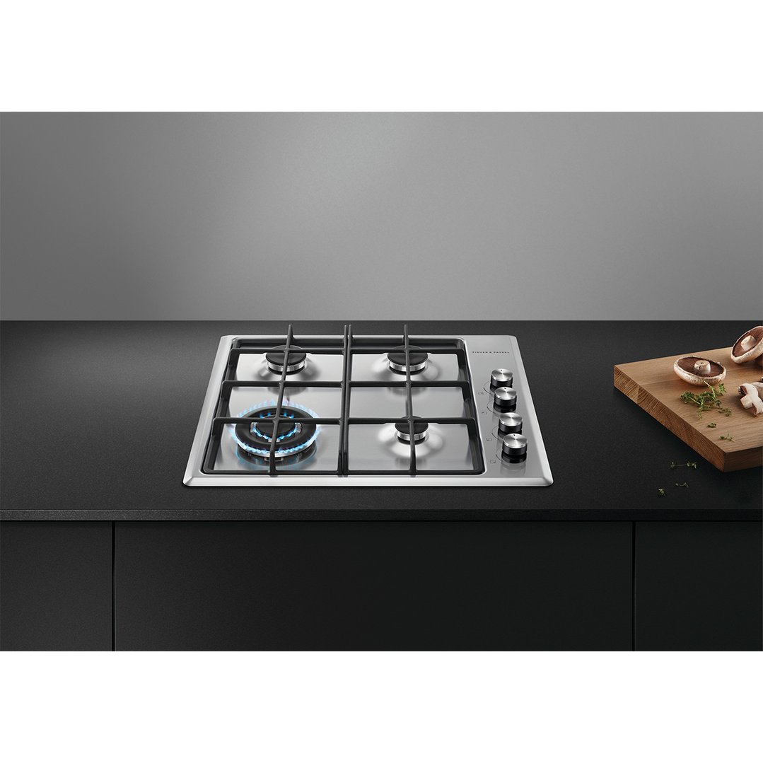 Fisher & Paykel 60cm Series 5 4 Burner Gas Cooktop, Natural Gas CG604CNGX2