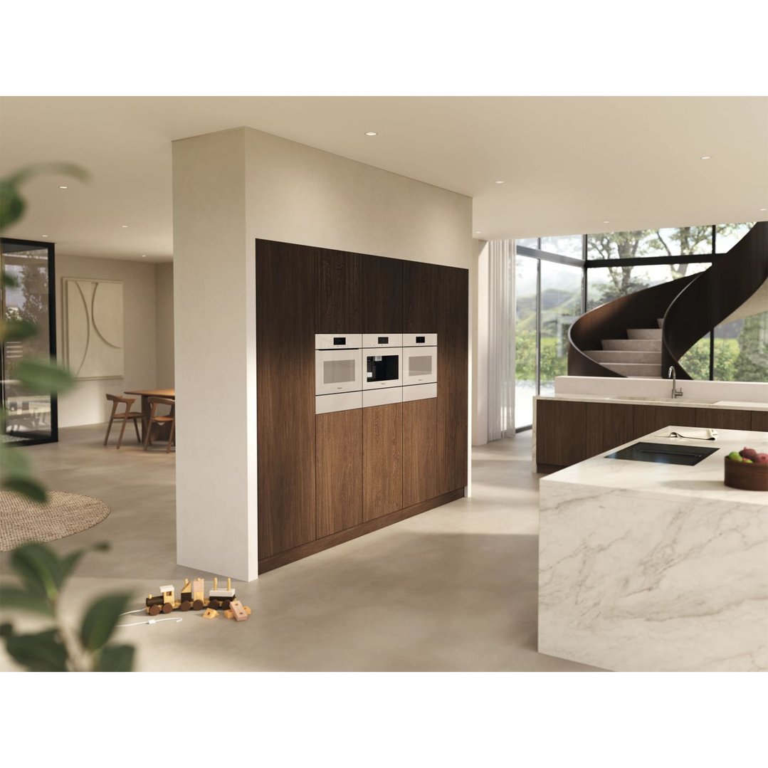 Miele 14cm Handleless Gourmet Warming Drawer, Pearl Beige ESW7010PEBE