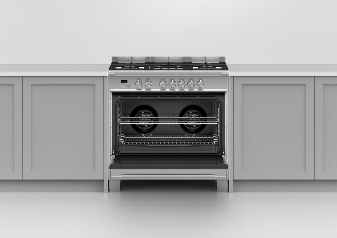 Fisher & Paykel 90cm Series 7 Classic 5 Burner Dual Fuel Cooker OR90SCG2X1