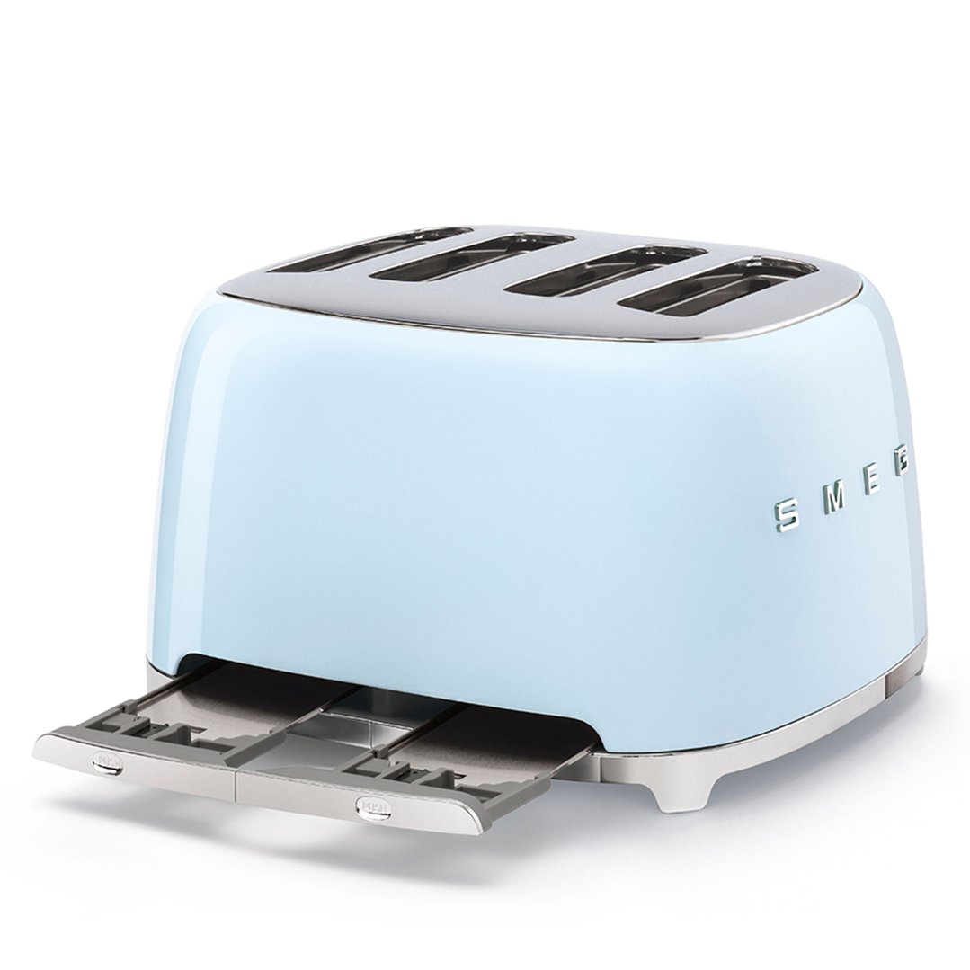 Smeg 50's Style 4 Slice ToasterPastel Blue TSF03PBAU Buy Online with