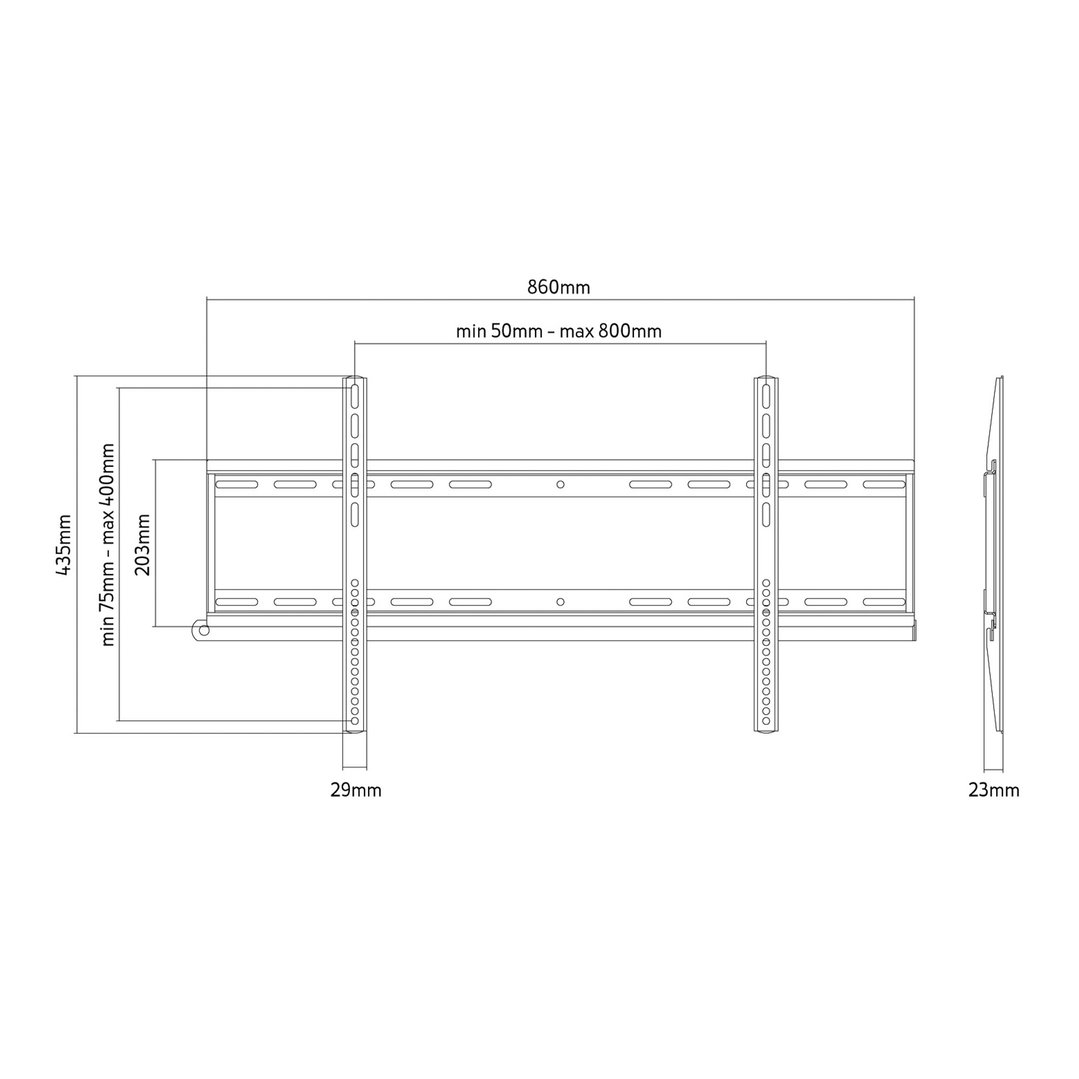 Ezy Mount 37" to 80" Flat TV Wall Mount SLT800B