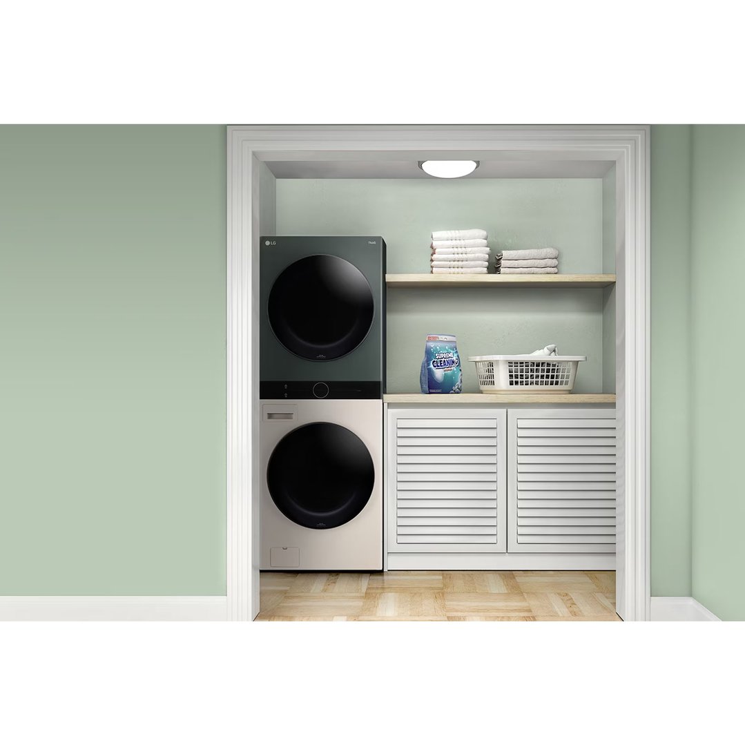LG 12/9kg WashTower™ All-In-One Stacked Washer Dryer in Forest Green / Beige WWT-1209FGB