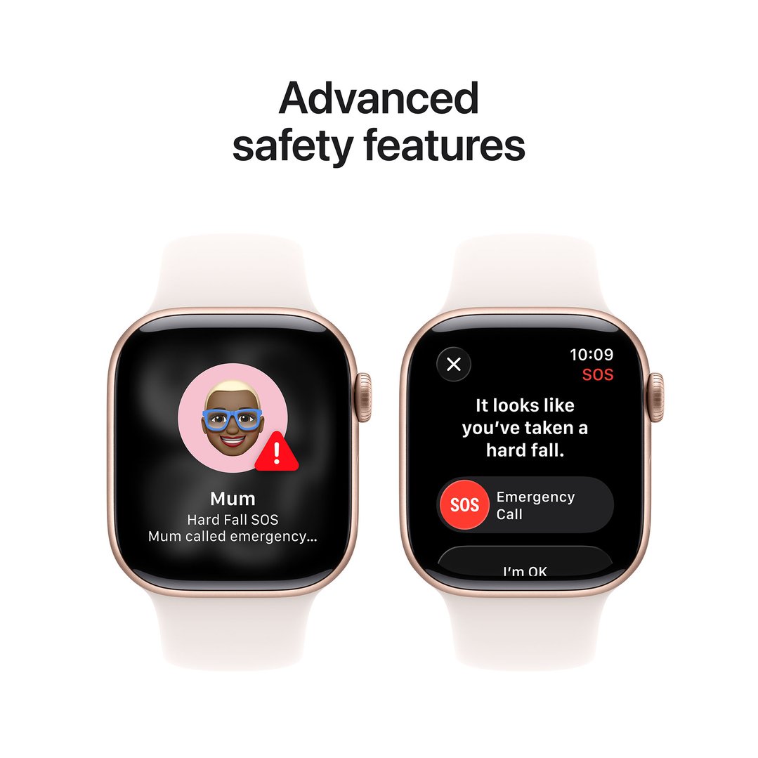 Apple Watch Series 11 42mm Rose Gold Aluminium Case GPS + Cellular Sport Band (M/L) (Light Blush) MF8F4X/A