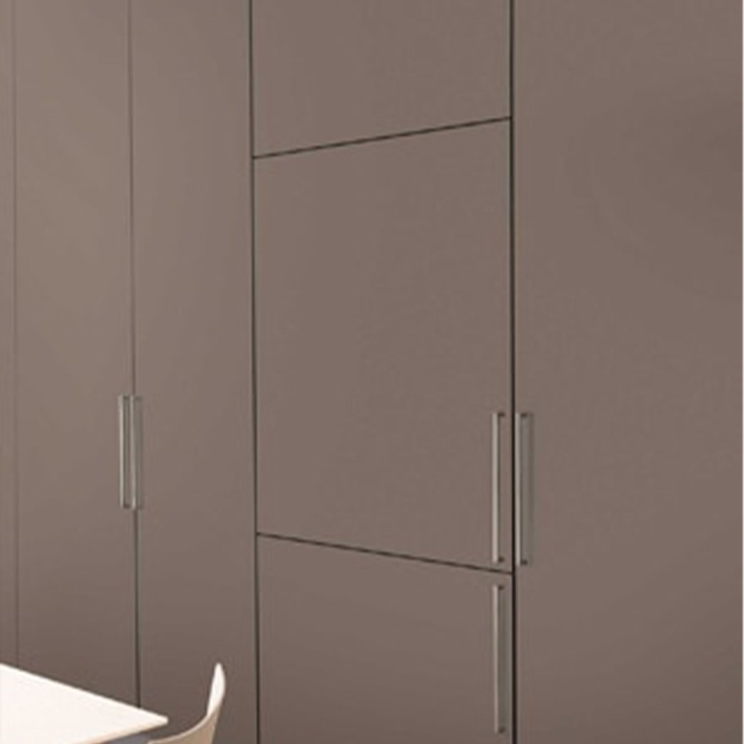 Built-in fridge freezer integration kit in a modern kitchen setting