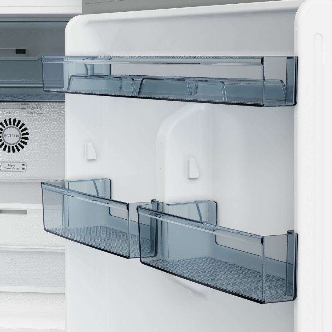 Hitachi 344L Inox Top Mount Fridge HRTN6379SXAU