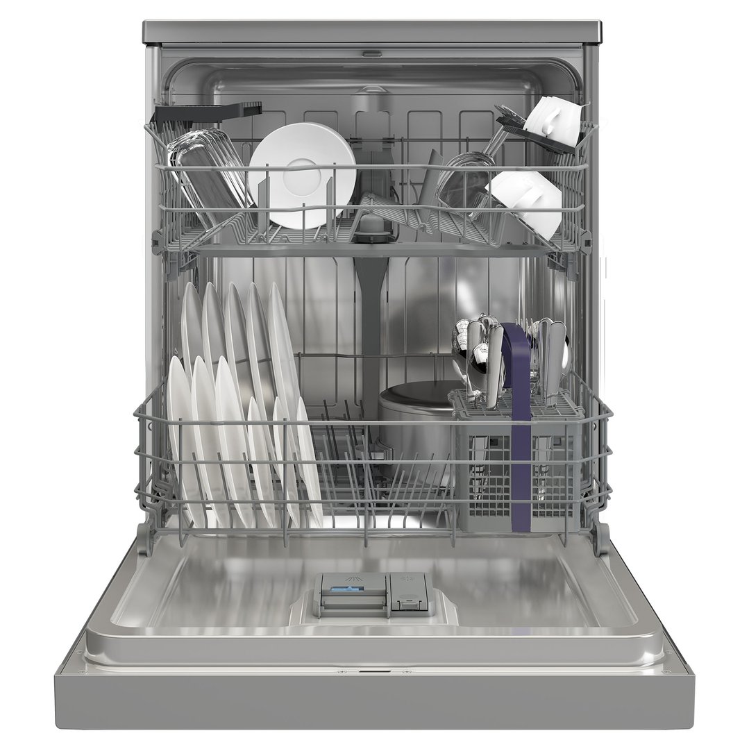 Beko 14 Place Setting Freestanding Dishwasher - Stainless Steel BDFB1410X