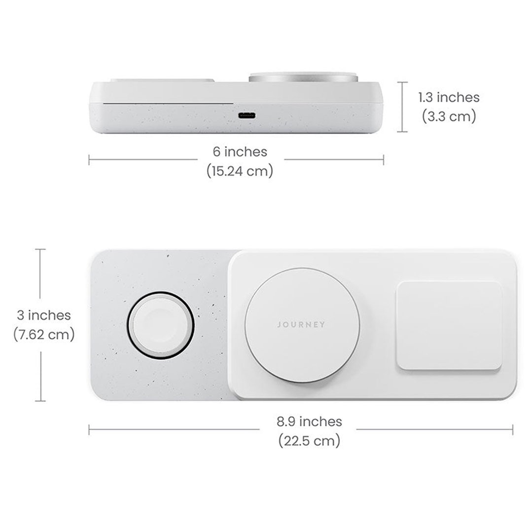 Journey GLYDE 4-in-1 Portable Charging Station & 10000mAh Power Bank JXUT10WH