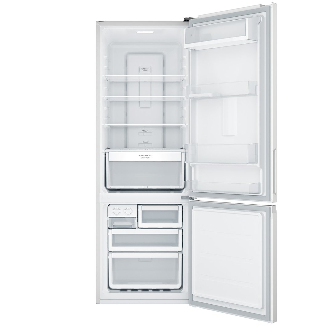 Westinghouse White Right-Hand 335L Bottom Mount Fridge WBB3402WL-X