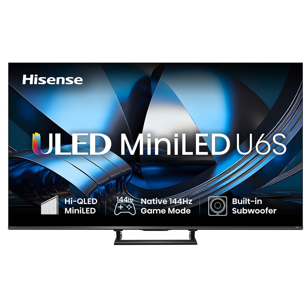 Hisense 75" ULED MiniLED U6S Hi-QLED 144Hz 4K Smart AI TV (2026) 75U6SAU
