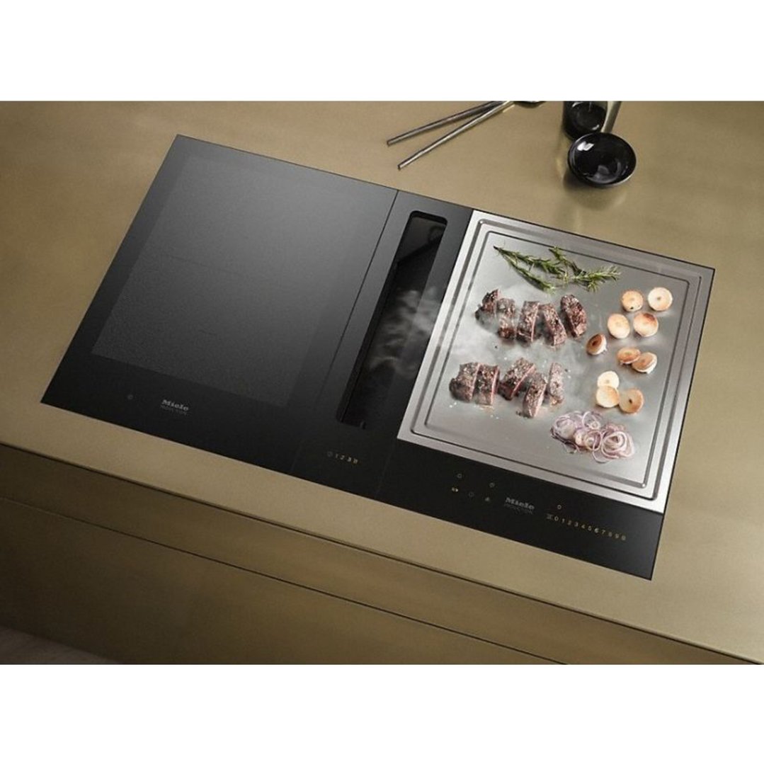 Miele 38cm Induction Combi Set Teppanyaki Cooktop Stainless Steel/Ceramic Glass CS7632FL