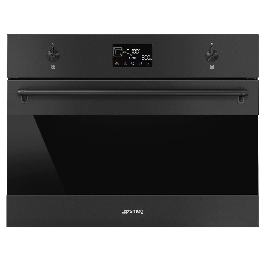 Smeg Compact Classic Speed Oven Matte Black SOA4302M1N. Buy Online