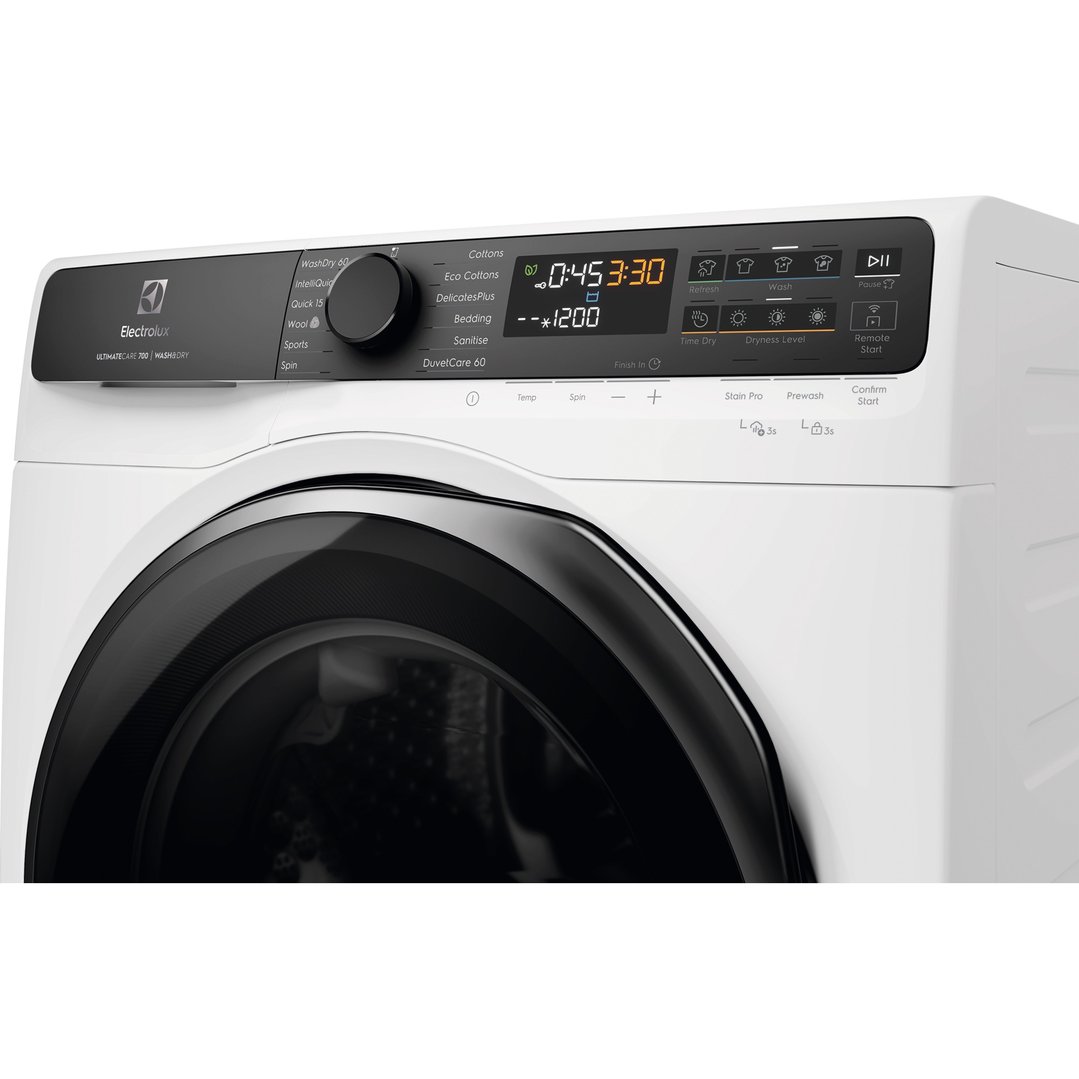Electrolux 12kg UltimateCare 700 Front Load Washing Machine with 8kg Dryer White EWW1243R7WCS