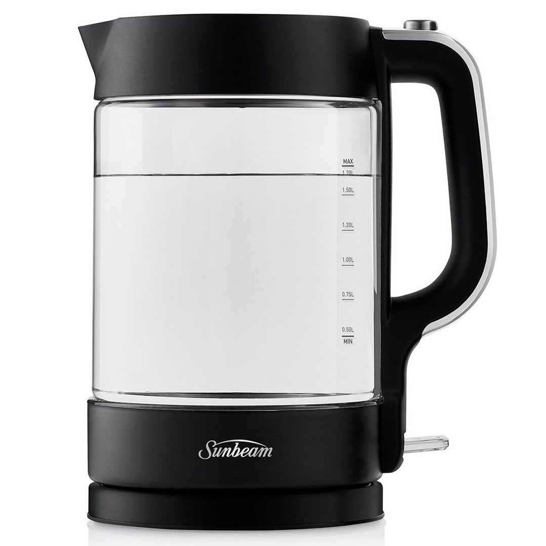 Sunbeam 1.7L Black Classics Glass Kettle KE6450K Buy Online with