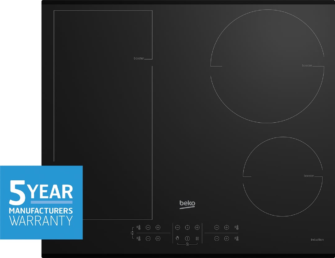 Beko Induction 60 cm Built-In Cooktop with Indyflex Zone BCT600IG