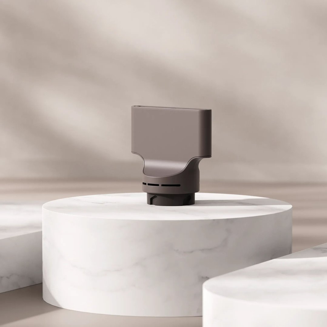 Shark SpeedStyle Pro FLEX Hair Dryer System attachment on a white marble pedestal