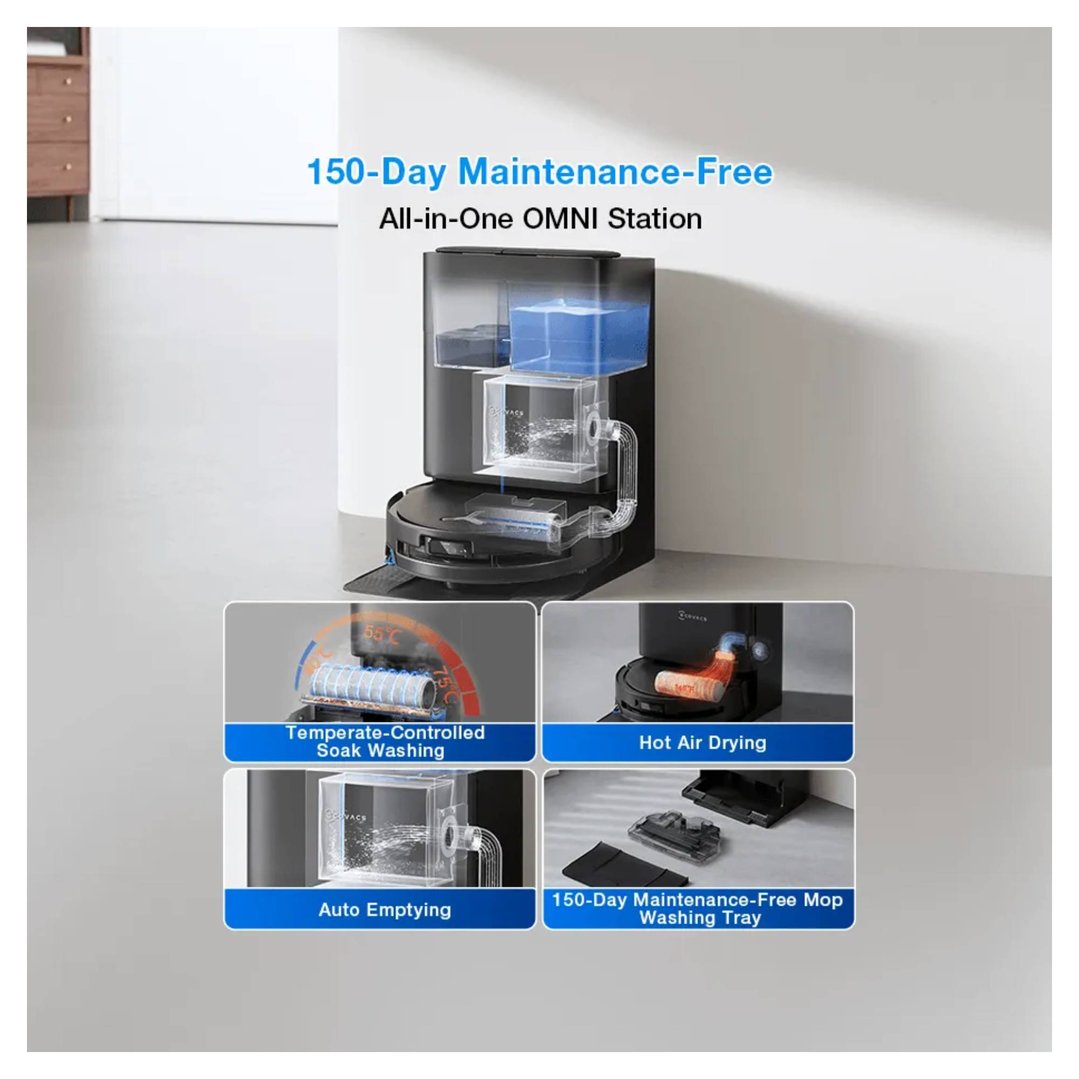 Ecovacs DEEBOT T80S OMNI Black Robot Vacuum & Mop DEEBOT-T80S-OMNI