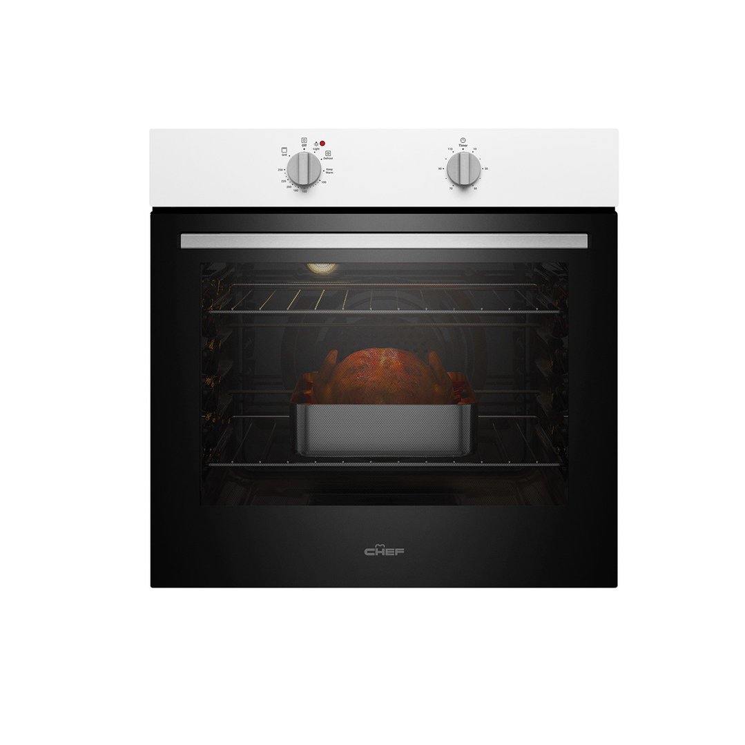 Chef 60cm Fan Forced Oven White CVE612WB