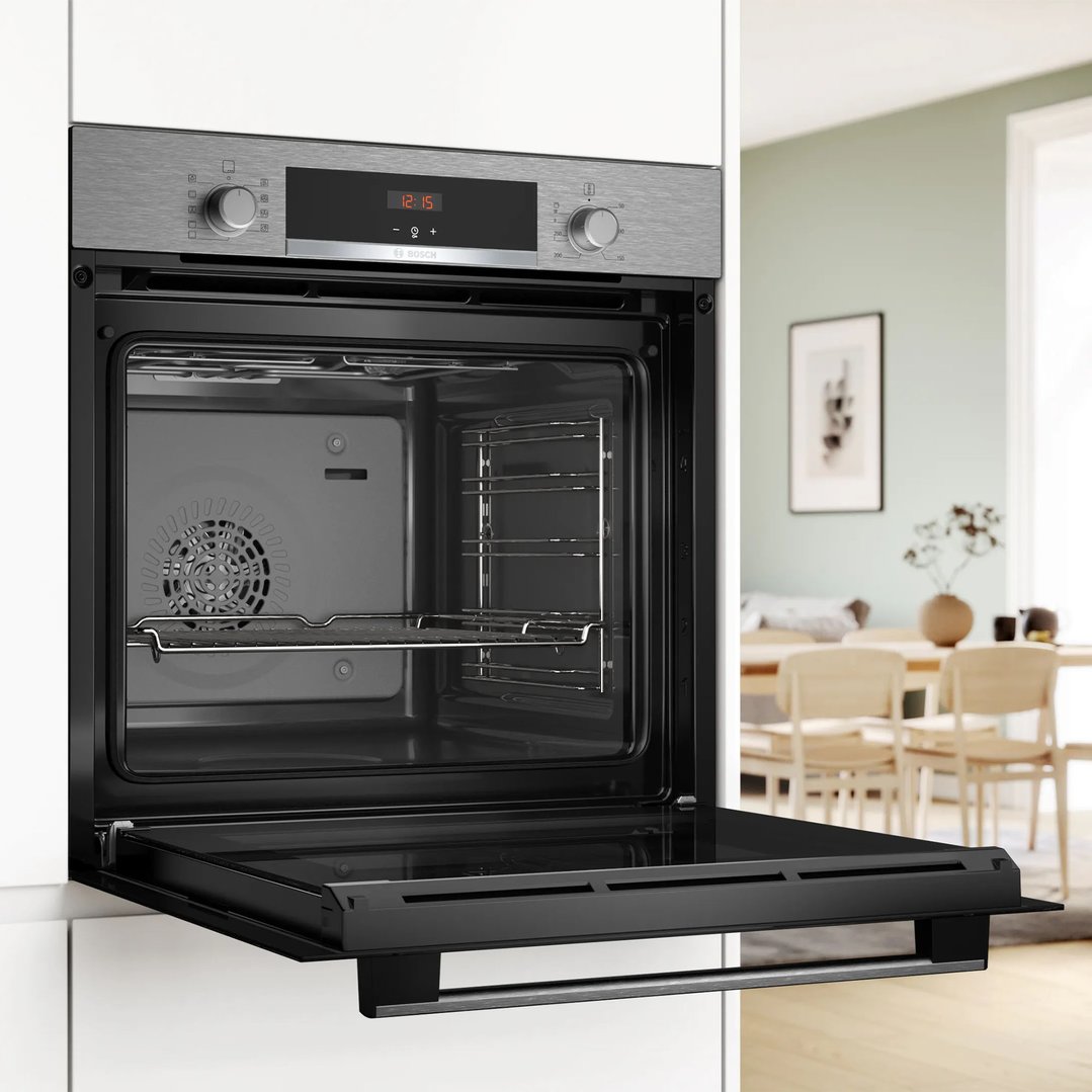 Bosch 60cm Series 4 Built-In Oven - Stainless Steel HBA534BS3A