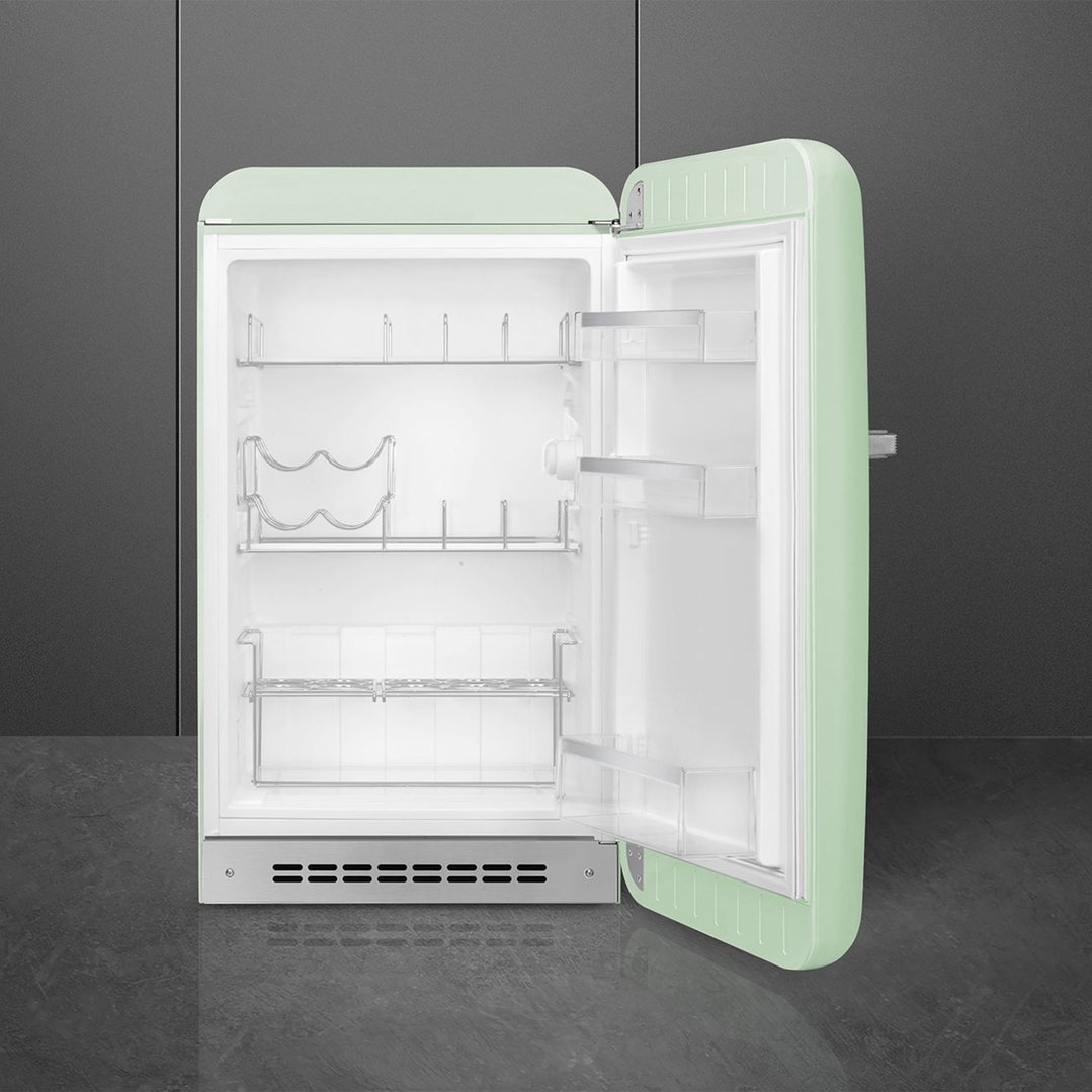 Smeg FAB10 50's Style Retro Refrigerator Right Hand Hinge - Pastel Green FAB10HRPG6