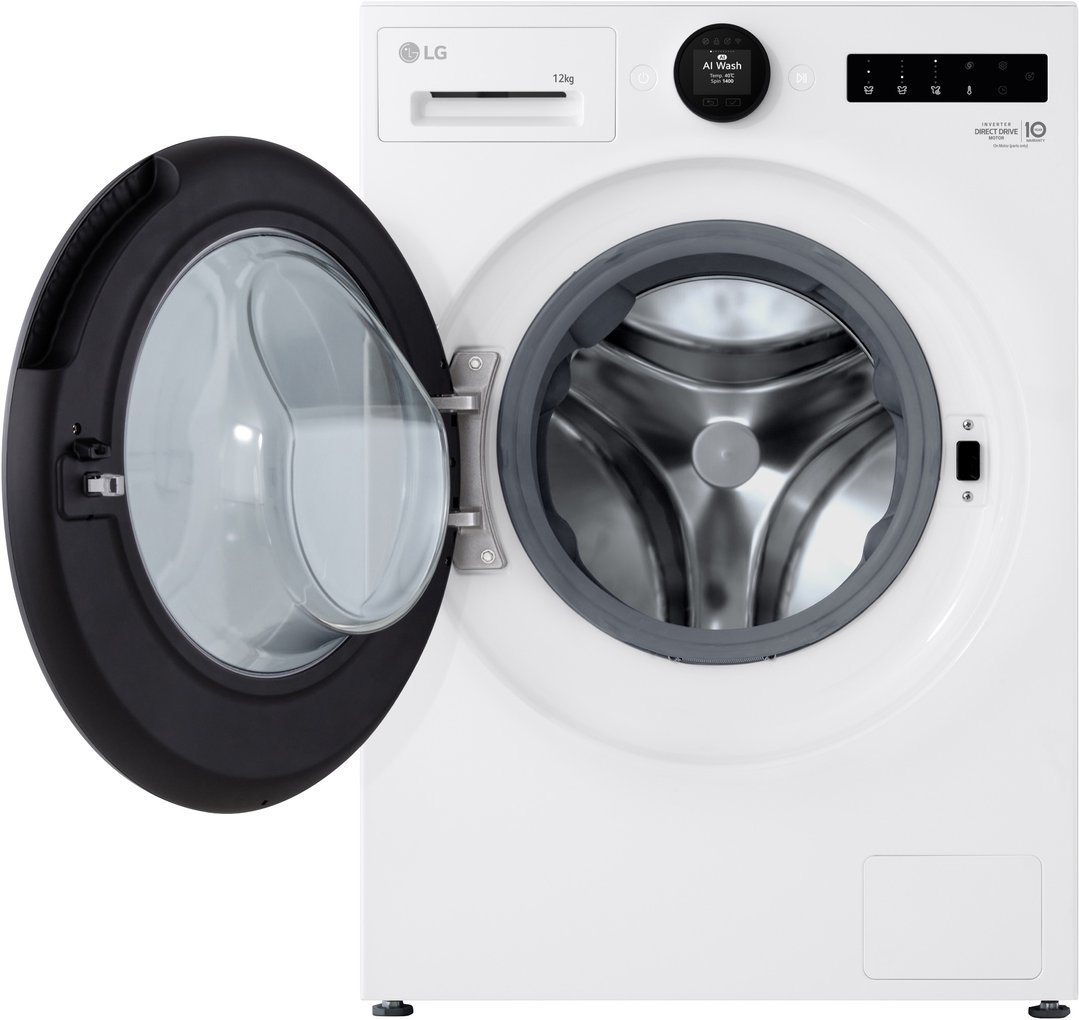 LG 12kg Series 9 Front Load Washer White - Steam+ WX9-1412W