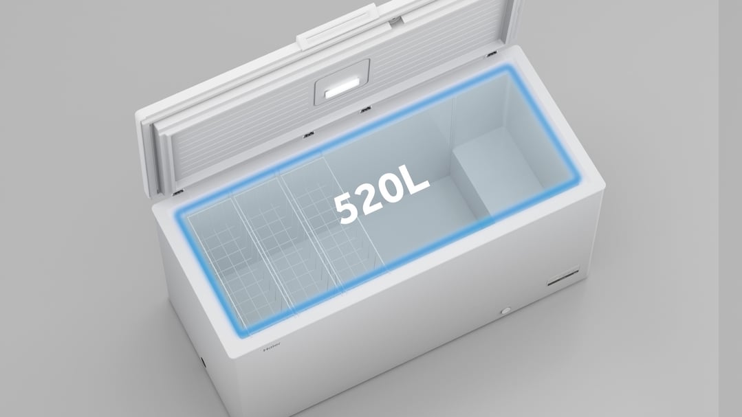 Haier 502L 300 Series Hybrid Chest Freezer White HCF520W