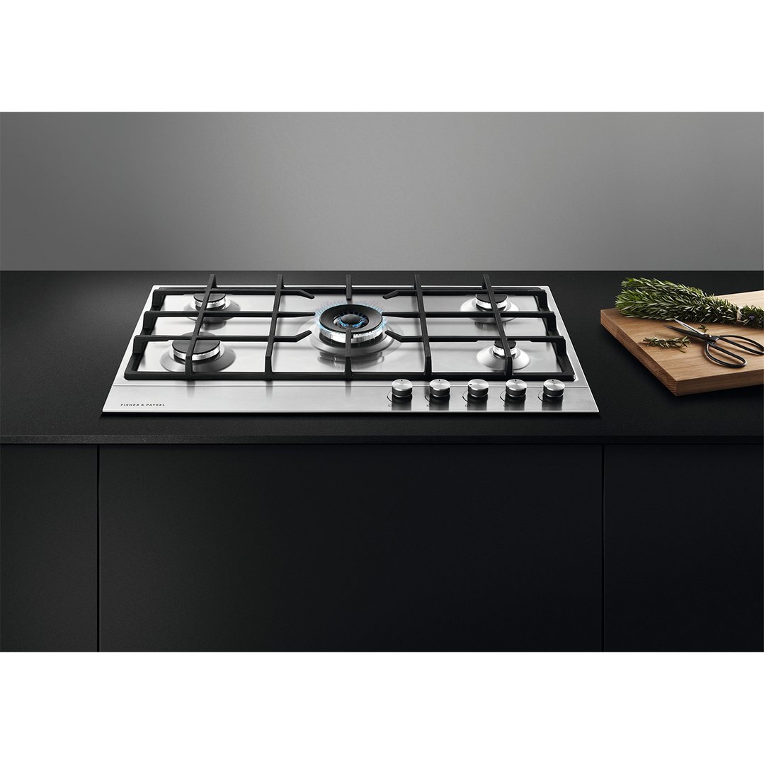 Fisher & Paykel 90cm Series 7 5 Burner Gas Cooktop, Natural Gas CG905DX1