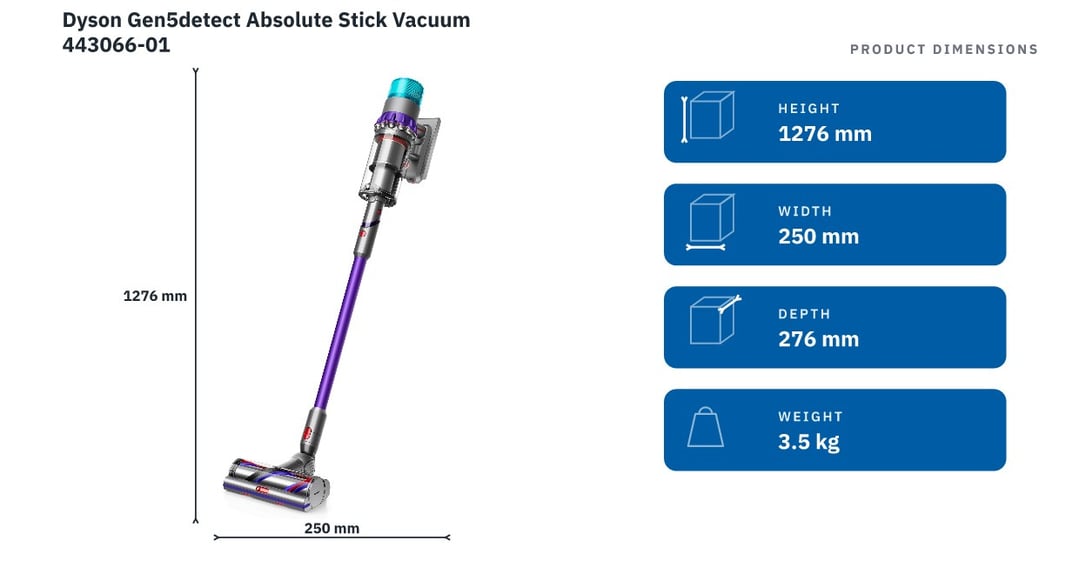 Dyson Gen5detect Absolute Stick Vacuum 443066-01