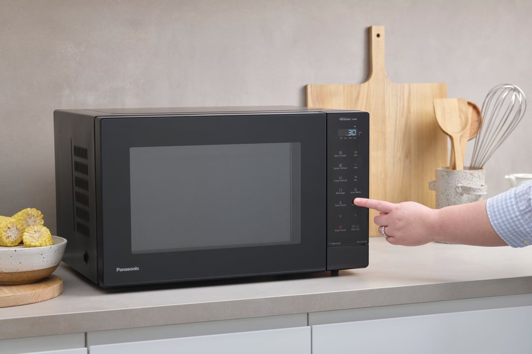 Panasonic 32L 1100W Black Inverter Microwave NN-ST66QBQPQ