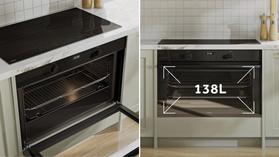 Haier 90cm 300 Series Built-in Oven, 11 Function HWO90S11EB3