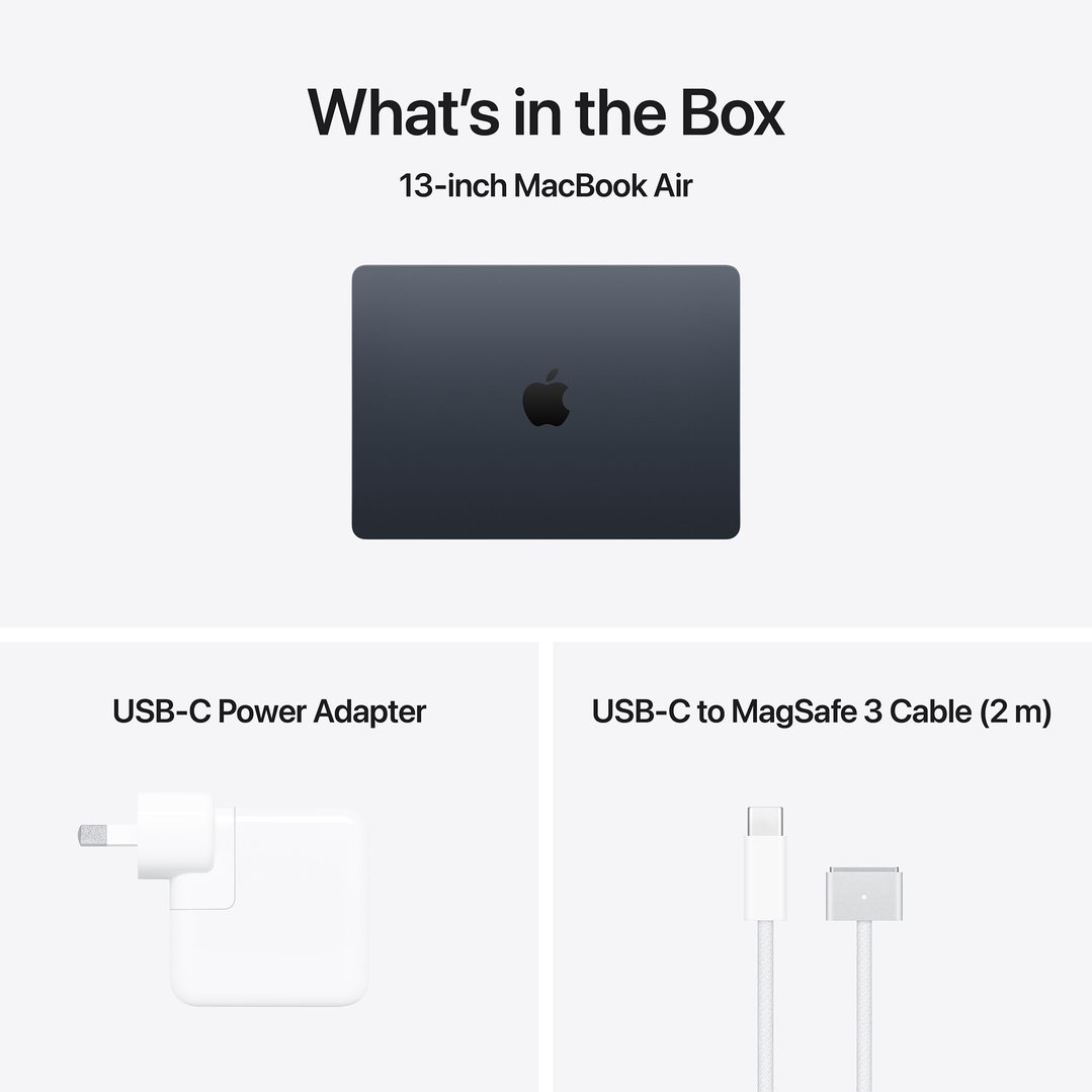 Apple 13" MacBook Air M5 chip with 10‑core CPU and 10‑core GPU, 24GB, 1TB SSD - Midnight MDHG4X/A