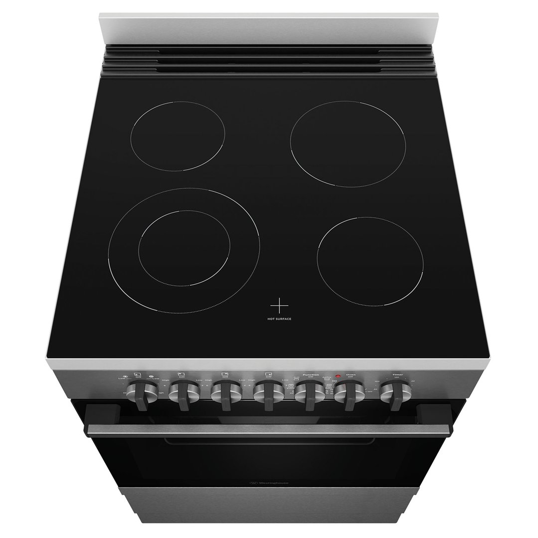 Westinghouse 60cm Freestanding Electric Oven with Air Fry, Dark Stainless Steel WFE646DSCB