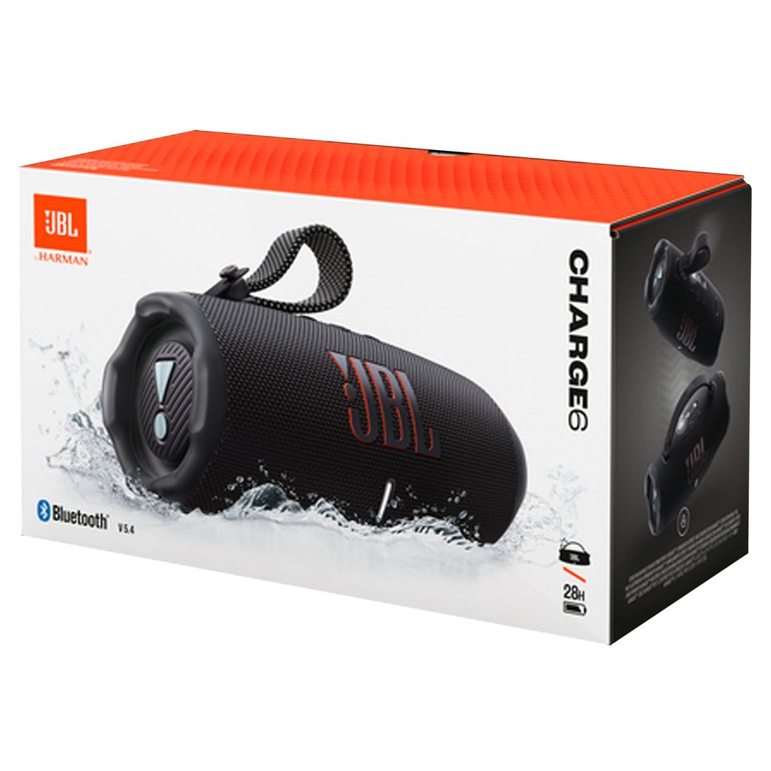 JBL Charge 6 Bluetooth Speaker - Black JBLCHARGE6BLK