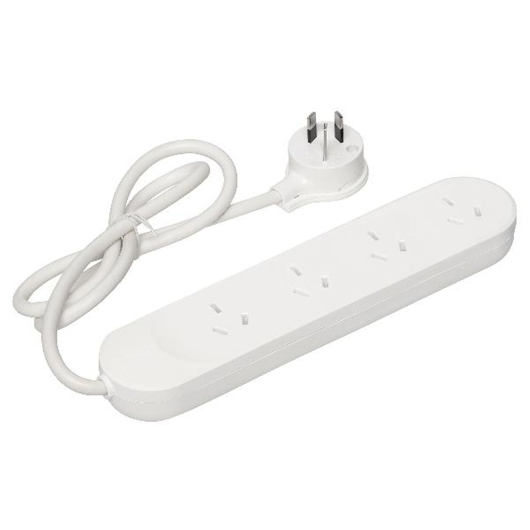 Hpm 4 Outlet Surge Protected powerboard white - 175 Joules R105PA