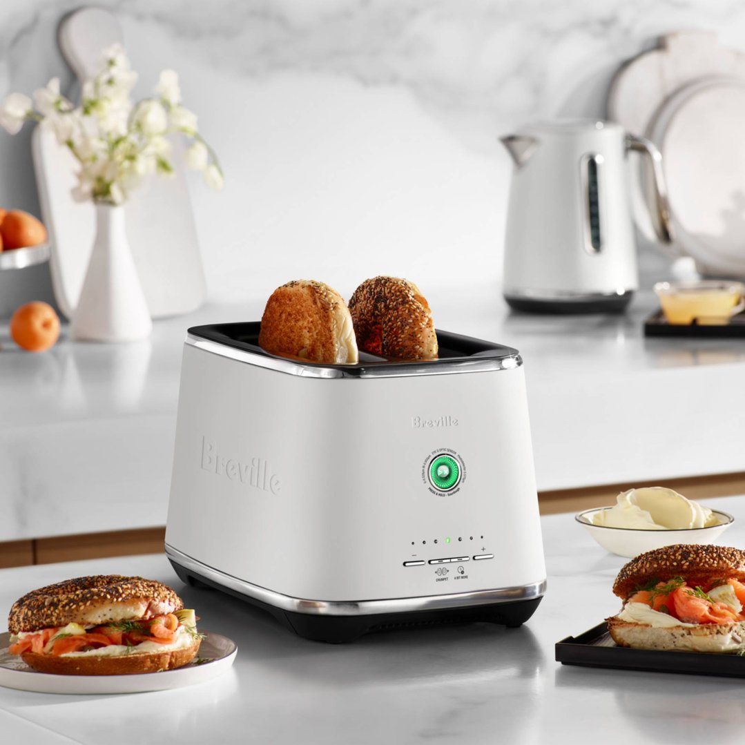 Breville the Eye Q 850 Auto 2 Slice Toaster - Sea Salt BTA850SST