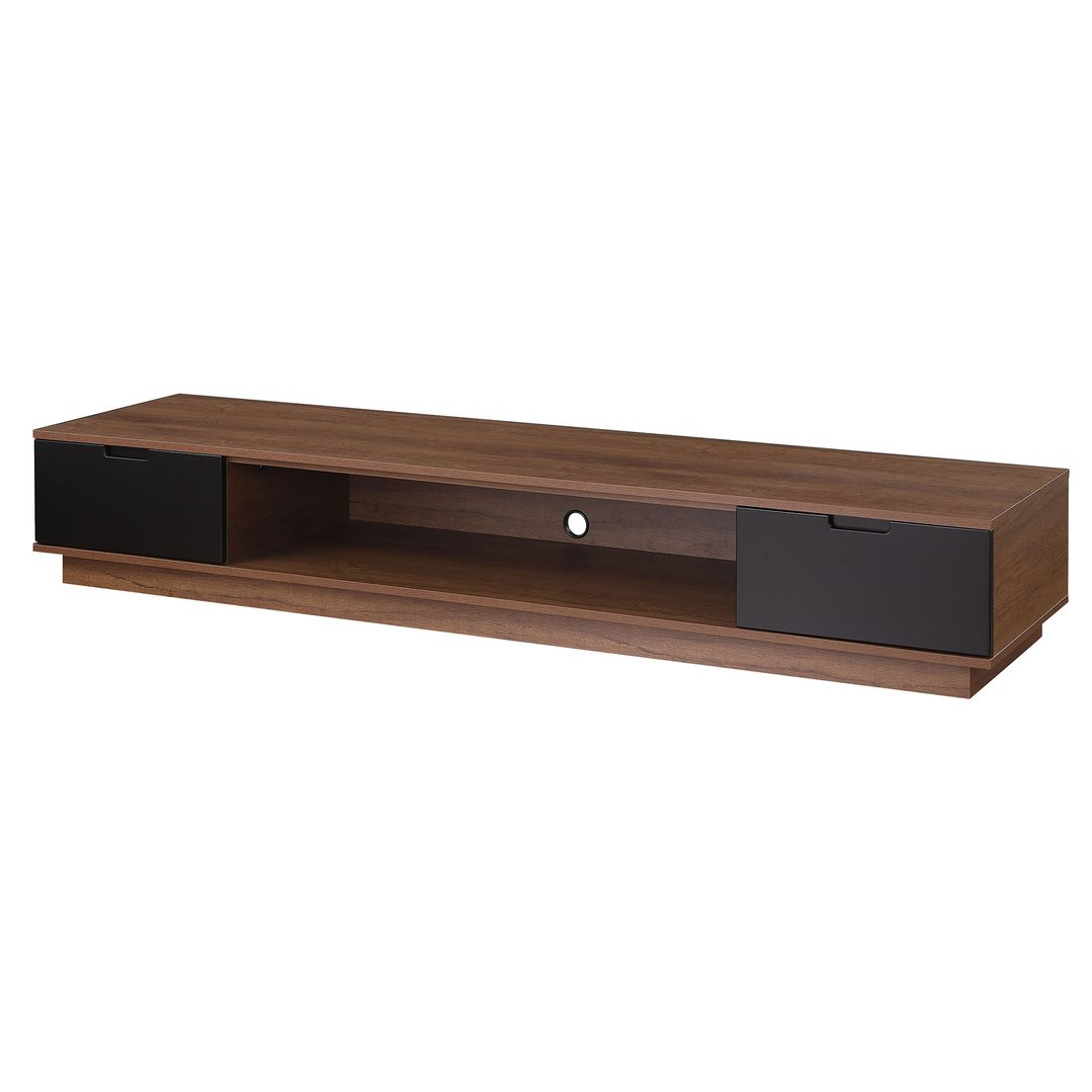 Tauris Rio 2200mm Low Line TV Cabinet - Dark Oak RIO2200LLDO