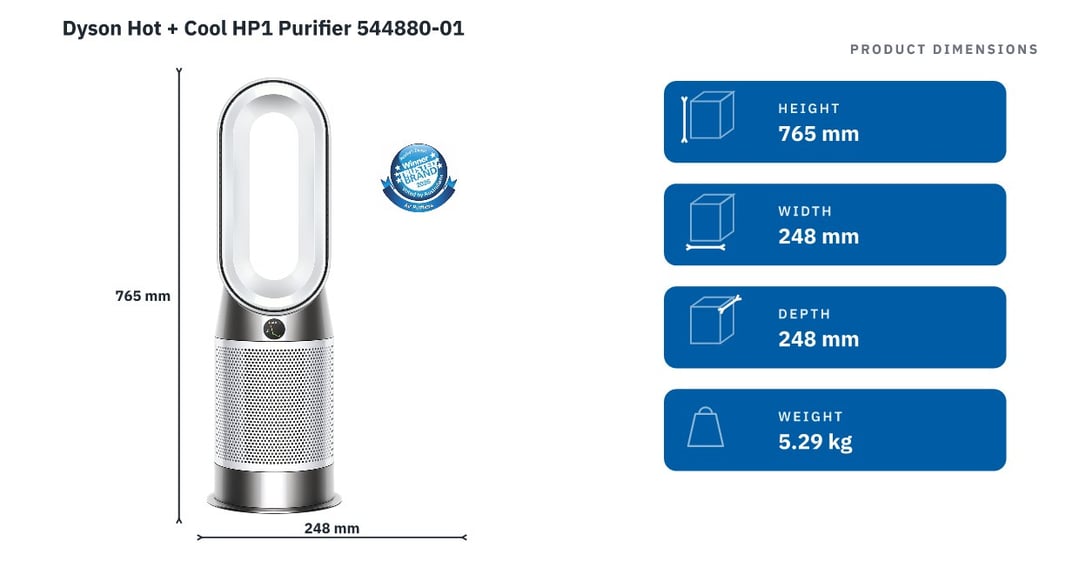 Dyson Hot + Cool HP1 Purifier 544880-01