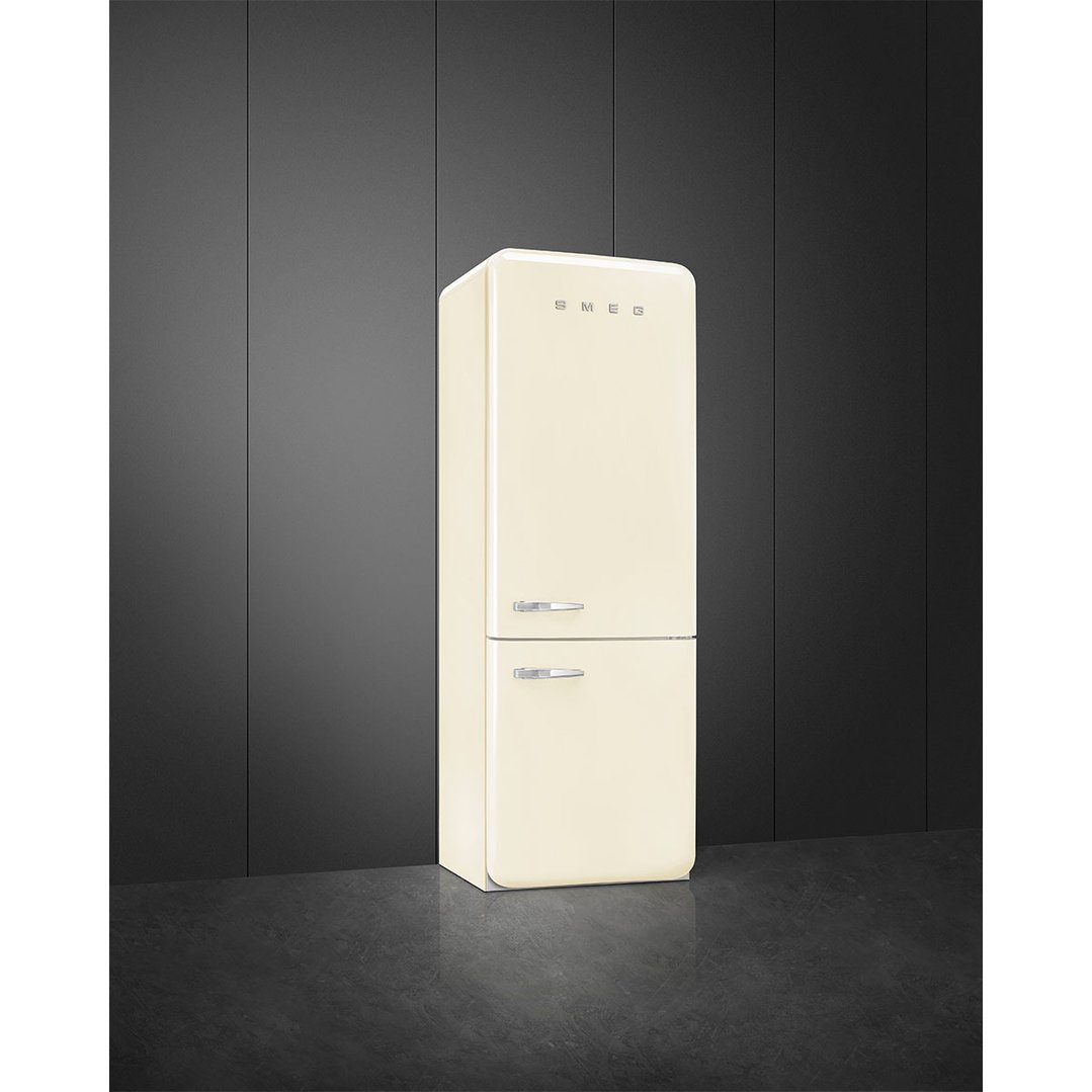Smeg FAB 38 50’S Style Retro Refrigerator, Right Hand - Cream FAB38RCR5AU